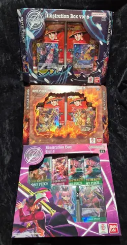ONE PIECE CCG FACTORY SEALED ILLUSTRATION BOXES VOL. 4/5/6 - Image 2