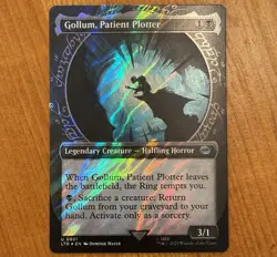 Gollum, Patient Plotter, U 0801, NM Surge Foil, MTG LotR Lord Rings Smeagol - Image 1