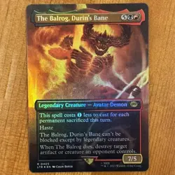 The Balrog, Durin's Bane, R 0405, NM, Foil, MTG, LotR, Lord Rings Non-Serialized - Image 1