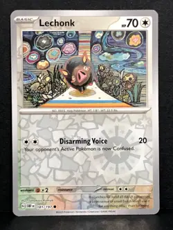Lechonk #181/197 SV03: Obsidian Flames Reverse Holo Common - Pokemon Cards - Image 1