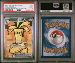 PSA 9 MINT Gholdengo ex 252/182 Paradox Rift SIR Holo Rare Pokemon Card - Image 3