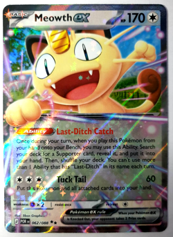Meowth EX - Pokemon Perfect Order - Double Rare - NM 062 - Image 1