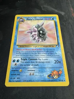 Pokemon TCG Misty's Cloyster Gym Heroes 29/132 Rare WOTC LP - Image 5
