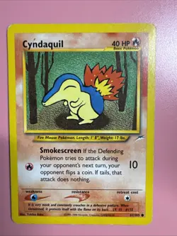 POKEMON CYNDAQUIL CARD - Image 1