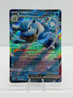 Pokemon TCG - Blastoise ex - 009/165 - SV: Scarlet & Violet 151 - Double Rare - Image 1