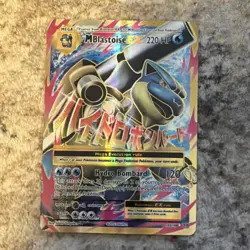 Pokemon Mega Blastoise EX 102/108 Evolutions Full Art Holo Ultra Rare 220 HP - Image 3