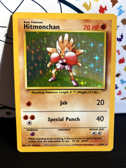 Hitmonchan Base Set Holo Pokemon 7/102 - Image 1