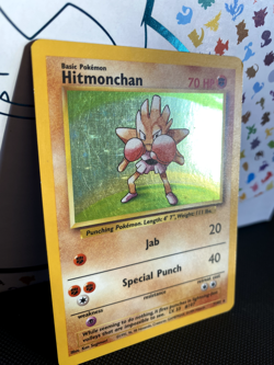 Hitmonchan Base Set Holo Pokemon 7/102 - Image 2