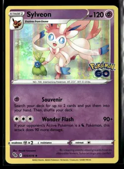 Sylveon 035/078 Holofoil Pokemon GO NM - Image 1