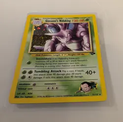 Pokemon Giovanni's Nidoking Gym Challenge Holo Rare 7/132 120 HP Sugimori WOTC - Image 2