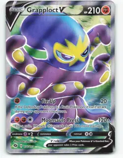 2020 Pokemon, Champion's Path, #72/73 Grapploct V, Full Art, Holo Ultra Rare - Image 1