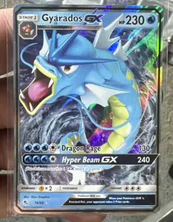 2019 pokemon Gyarados GX 16/68 Hidden Fates Holo nm mint - Image 1