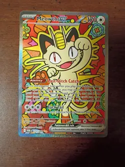 Pokemon TCG Meowth ex 121/088 Special Illustration Rare Perfect Order SIR - Image 1