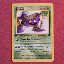 Pokemon 1999 Team Rocket 1st Edition: Grimer 57/82 - LP/MP - Image 1