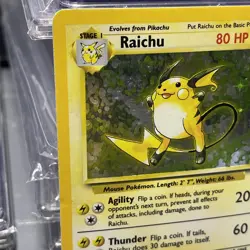Pokemon TCG Raichu Base Set 14/102 Holo Unlimited Holo Rare - Image 3