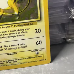 Pokemon TCG Raichu Base Set 14/102 Holo Unlimited Holo Rare - Image 4