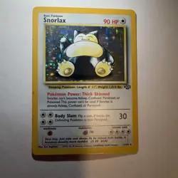 Pokemon Snorlax Jungle 11/64 Holo Rare 90 HP Basic English 1999 - Image 1