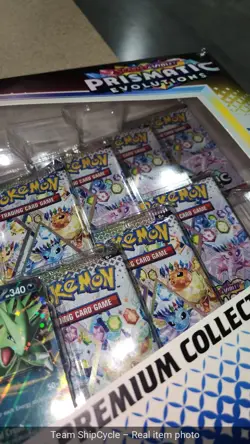 Factory Sealed Pokemon Prismatic Evolutions Lucario EX and Tyranitar E G2U - Image 4