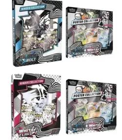 NEW Black Bolt + White Flare Poster + Binder Collection Sam's Club Bundle - Image 1