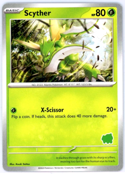 Pokemon TCG Scyther My First Battle Bulbasaur Stamp Regular - Image 1
