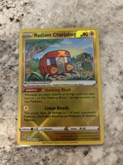 RADIANT CHARJABUG 051/159 Crown Zenith Radiant Rare Holo Pokemon TCG Near Mint - Image 1
