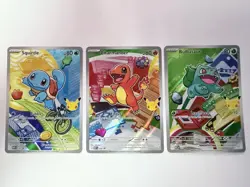 Pokemon TCG First Partner Illustration Collection Series 1 Kanto GEN 1 Starters - Image 1