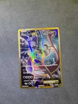 Pokemon TCG Mewtwo EX Full Art Gold Evolutions 103/108 Ultra Rare NM - Image 1
