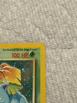 Pokemon Venusaur Base Set 2 18/130 Holo Rare LP - Image 3