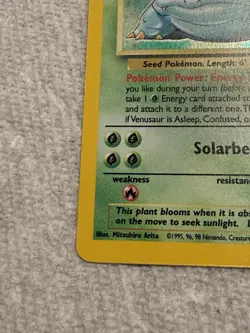 Pokemon Venusaur Base Set 2 18/130 Holo Rare LP - Image 5