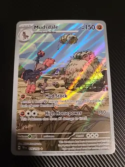 Mudsdale 175/162 Pokemon Scarlet & Violet Temporal Forces Illustration Rare NM - Image 1