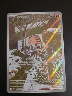Swinub - 165/159 - Pokemon Journey Together Illustration Rare NM - Image 1