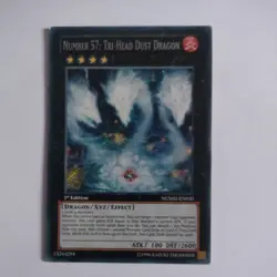 1x Number 57: Tri-Head Dust Dragon NUMH-EN030 Secret Rare 1st Edt M/NM Yu-Gi-Oh! - Image 1