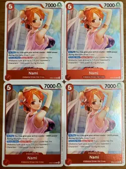 4X Nami EB03-006 Extra Booster: One Piece Heroines Edition Rare Playset - Image 1
