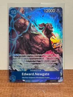 Edward Newgate OP08-043 Parallel Alt Art SR Two Legends ONE PIECE NM English - Image 1