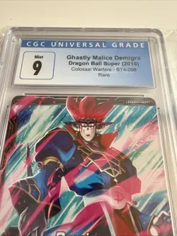 Ghastly Malice Demigra #BT4-098 DBZ Super TCG Card Game CGC 9 - Image 4