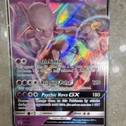 Pokemon Mewtwo GX SM196 Full Art Holo Promo Card SM Promos - Image 4