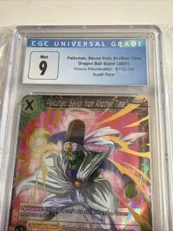 CGC 9 Dragon Ball Super Paikuhan, Savior from Another Time SPR #BT12-124 Card - Image 4