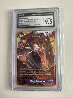Megidramon #BT5-083 CGC Graded Digimon Trading Card Game TCG Rare - Image 1