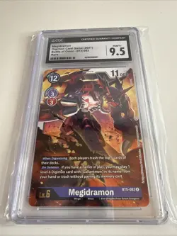 Megidramon #BT5-083 CGC Graded Digimon Trading Card Game TCG Rare - Image 3