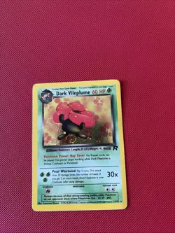 Team Rocket's Dark Vileplume 13/82 Rare Holo Pokemon TCG Card - One Swirl - Image 1