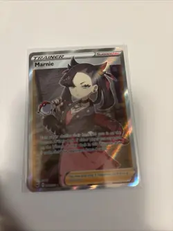 Pokemon Marnie Trainer Card TCG Full Art Sword & Shield 200/202 - Image 1