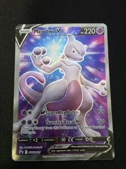 Mewtwo V SWSH229 SWSH: Sword & Shield Promo Cards Holo DMG - Image 1