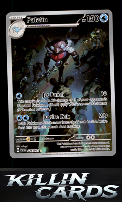 Palafin - 225/091 225/091 Illustration Rare SV: Paldean Fates Pokemon Card NM - Image 1
