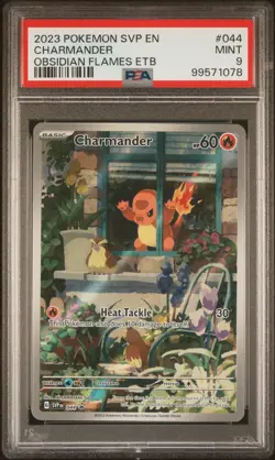 Pokemon Charmander 044 Sv: Scarlet & Violet Promo Cards Promo Holo 2023 PSA 9 - Image 1
