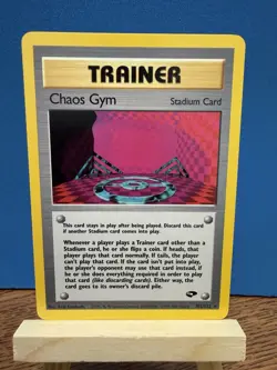 Pokemon TCG Chaos Gym 102/132 Gym Challenge Rare WOTC Vintage Trainer Card - Image 1