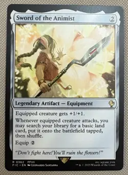 Magic the Gathering MTG - Final Fantasy 7 - Sword of the Animist - 362 - Regular - Image 1