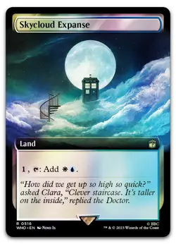 Skycloud Expanse (Extended Art) #516 (Foil) (NM) Doctor Who WHO Magic MTG - Image 1