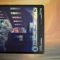 Surge Foil TMNT Full Art Island Land Magic the Gathering Mtg 306 NM A - Image 4