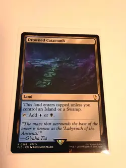 MTG - Drowned Catacomb - Commander: Final Fantasy NM/M Condition - Image 1