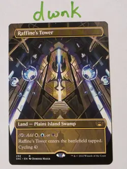 Raffine's Tower (Borderless) NM Normal R Streets of New Capenna 292 - MTG Magic - Image 1